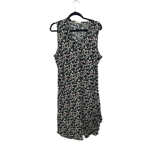 Seven Islands Sleeveless Floral Plus Size Dress Size 3XL Black Long Length - Picture 1 of 4